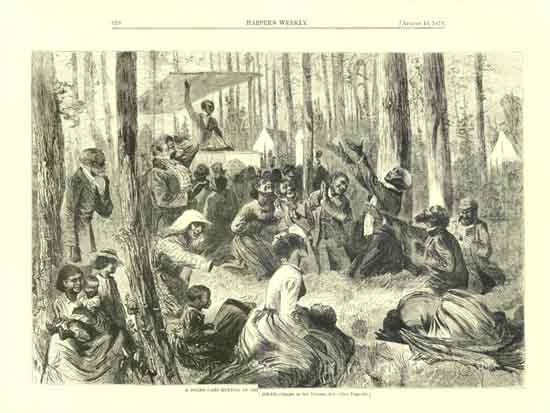 A Negro Camp Meeting in the South